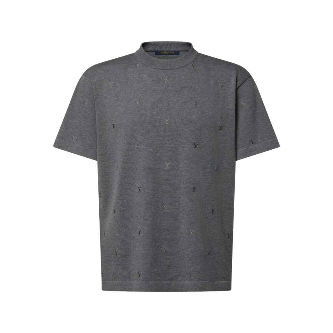 LV Blason Embroidered Short-Sleeved Crewneck - Ready-to-Wear